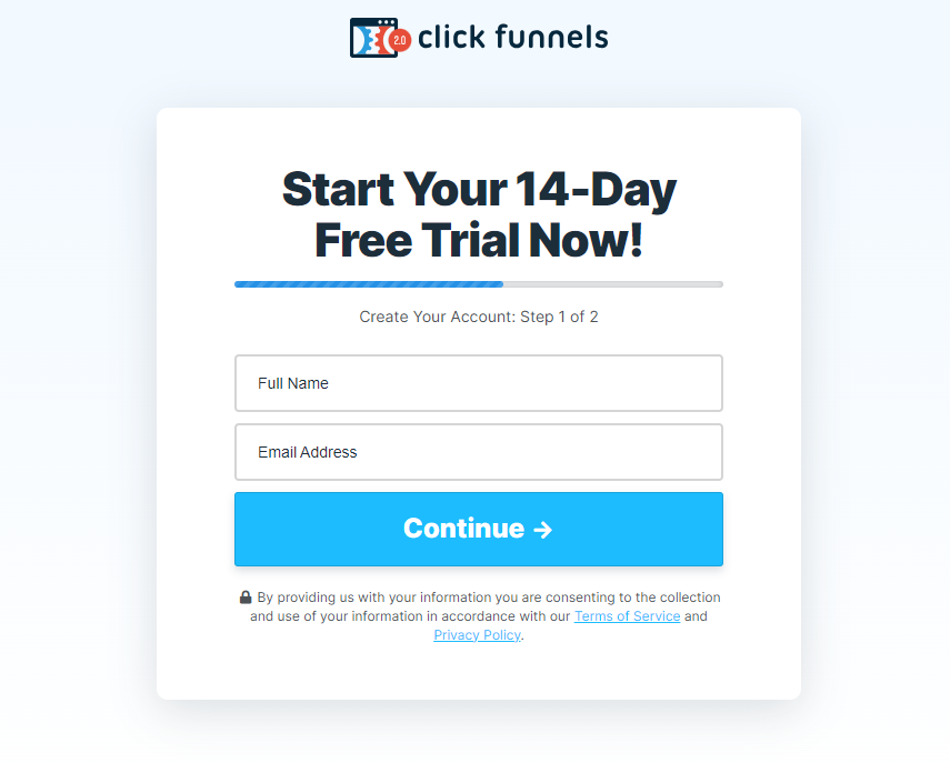 Sign Up for ClickFunnels